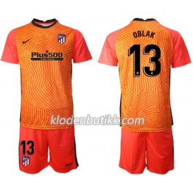 Atlético Madrid Jan Oblak 13 Keeper Barn draktsett 2020-2021 M003 Kortermet (+ Korte bukser)